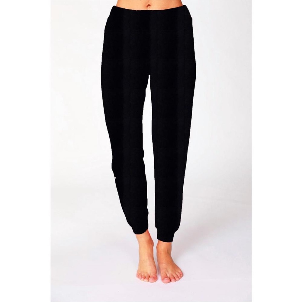 FRENCH KYSS BLACK ELASTIC WAIST DRAWSTRING JOGGERS SIZE XS LOUNGEWEAR COZY SOFT